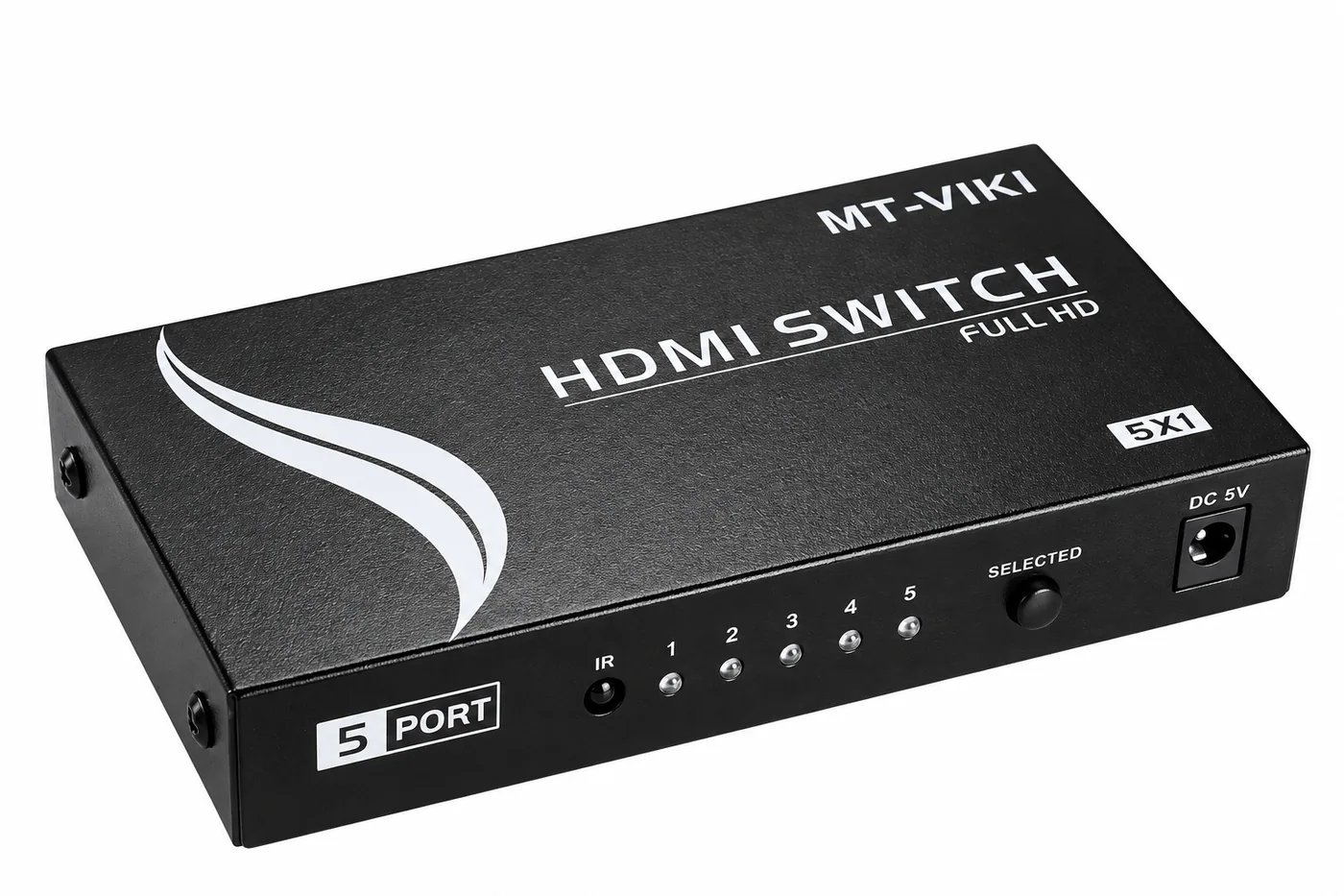 Switch HDMI 5:1, compatibile 2K e 4K 30 Hz