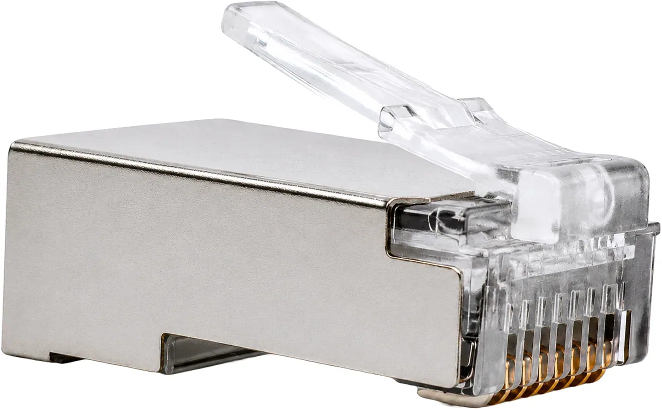 Conector CAT6 apantallado FTP de paso (100 uds por caja)
