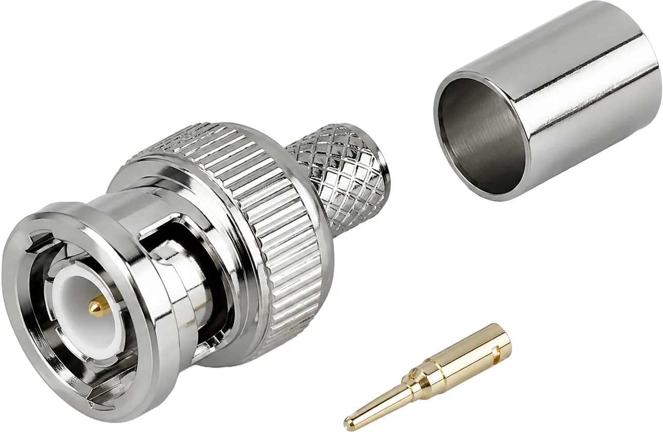 Connecteur BNC 3 pièces pour câble caméras RG6