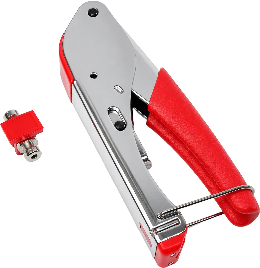 Crimpzange RG59 / RG6, roter Griff