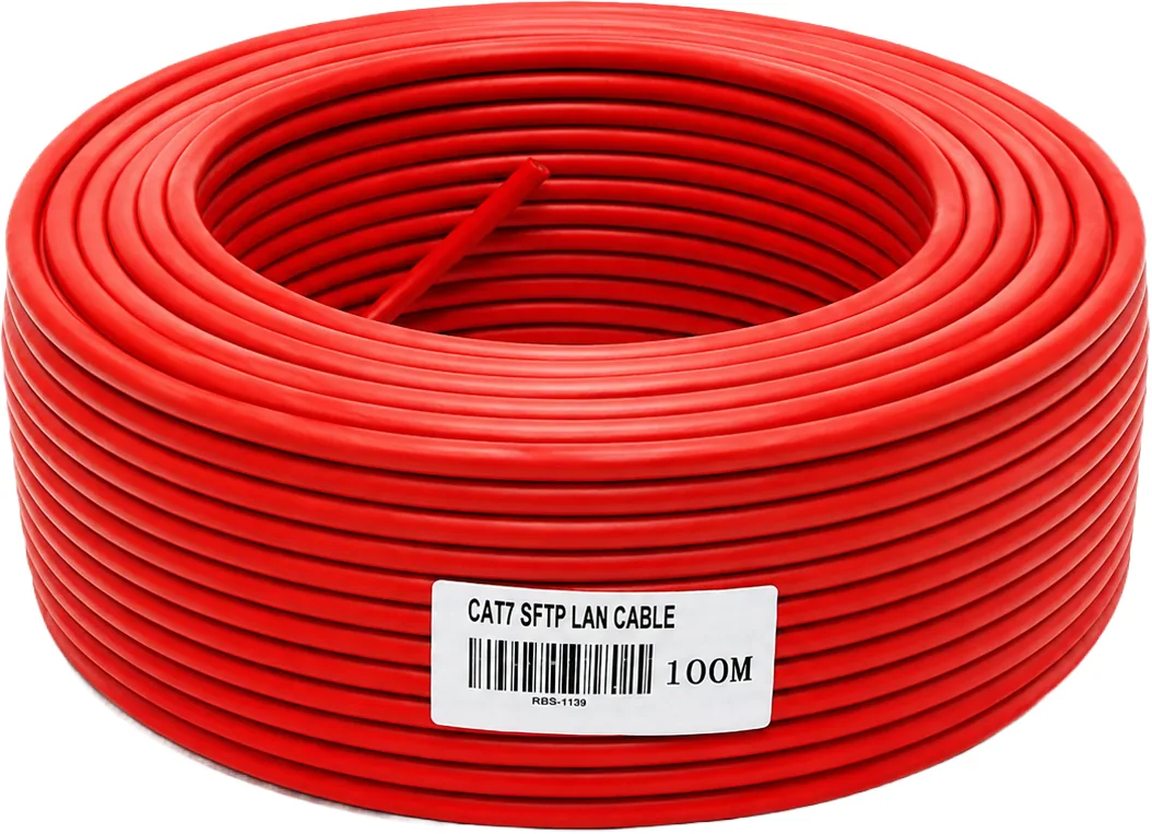 Cable de red CAT7 norma Delta, cobre, SFTP, 100 m