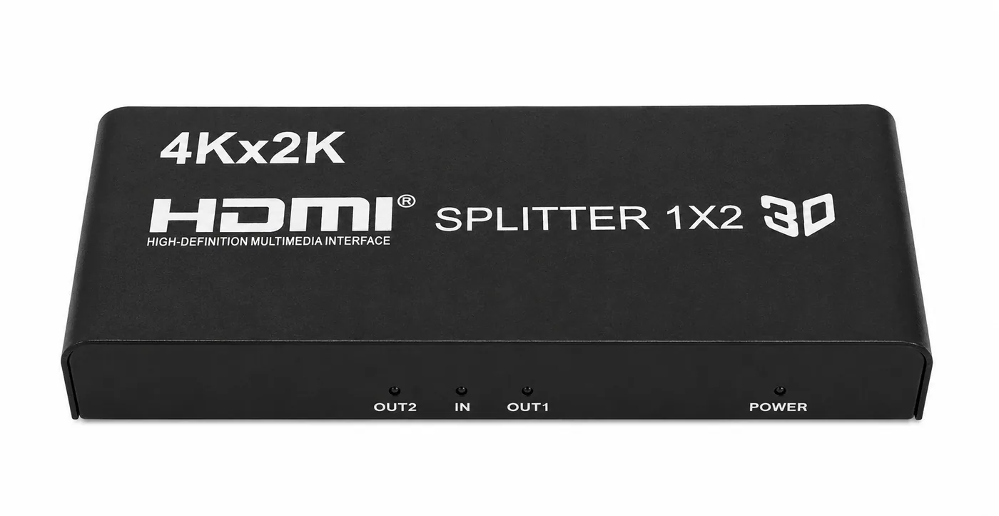 Splitter amplificatore HDMI 1:2, compatibile 4K 30 Hz