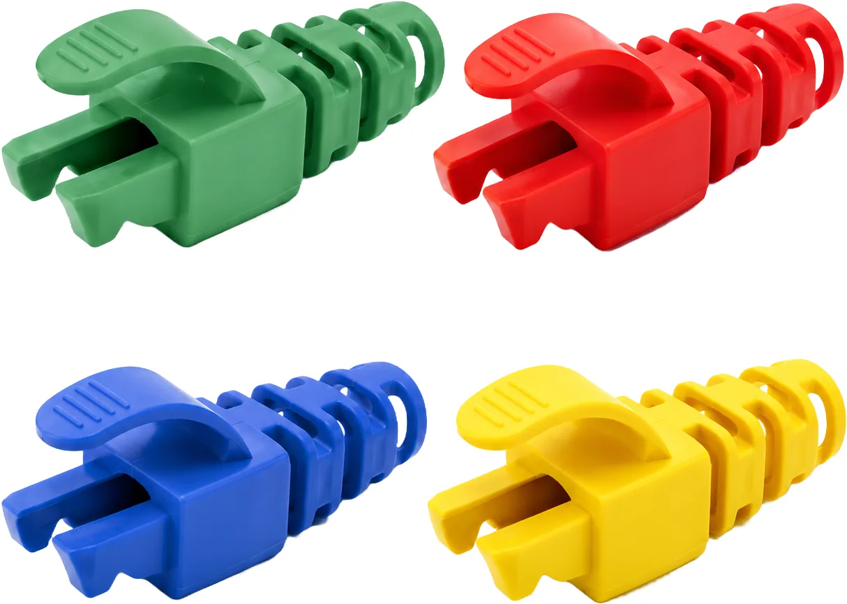 Capuchón de protección de plástico para conector de red CAT7, gris