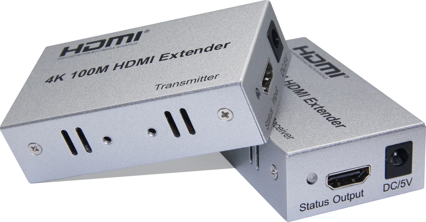 Extendeur HDMI sur réseau jusqu'à 100 m, 4K 30 Hz, avec IR