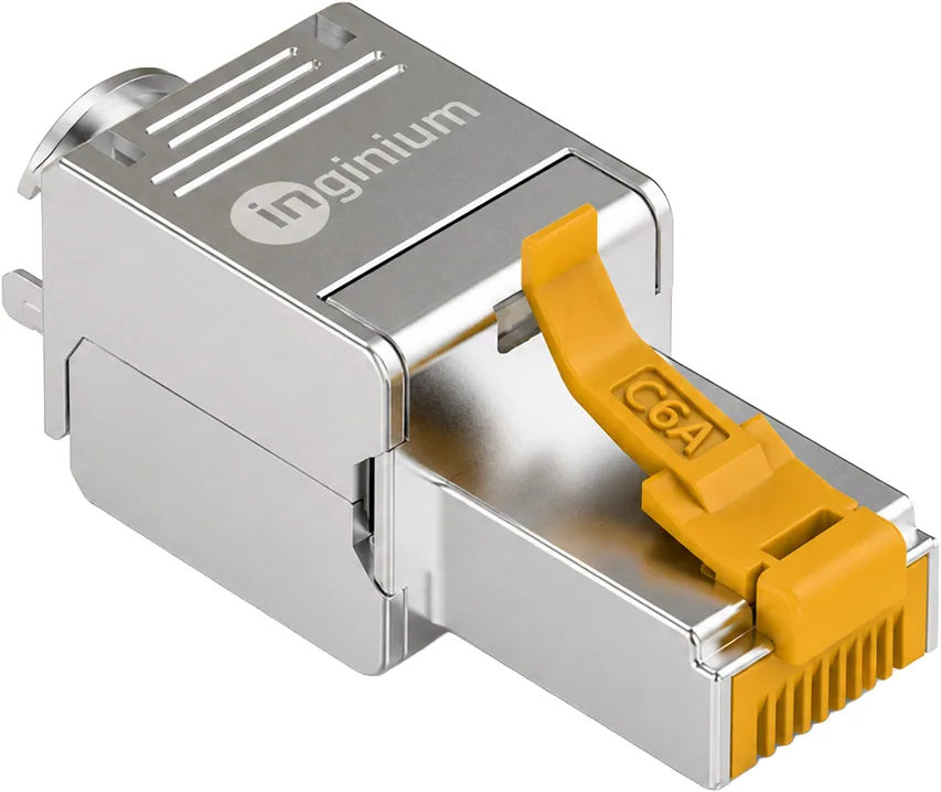 Conector keystone macho apantallado CAT6 sin crimpado — Inginium