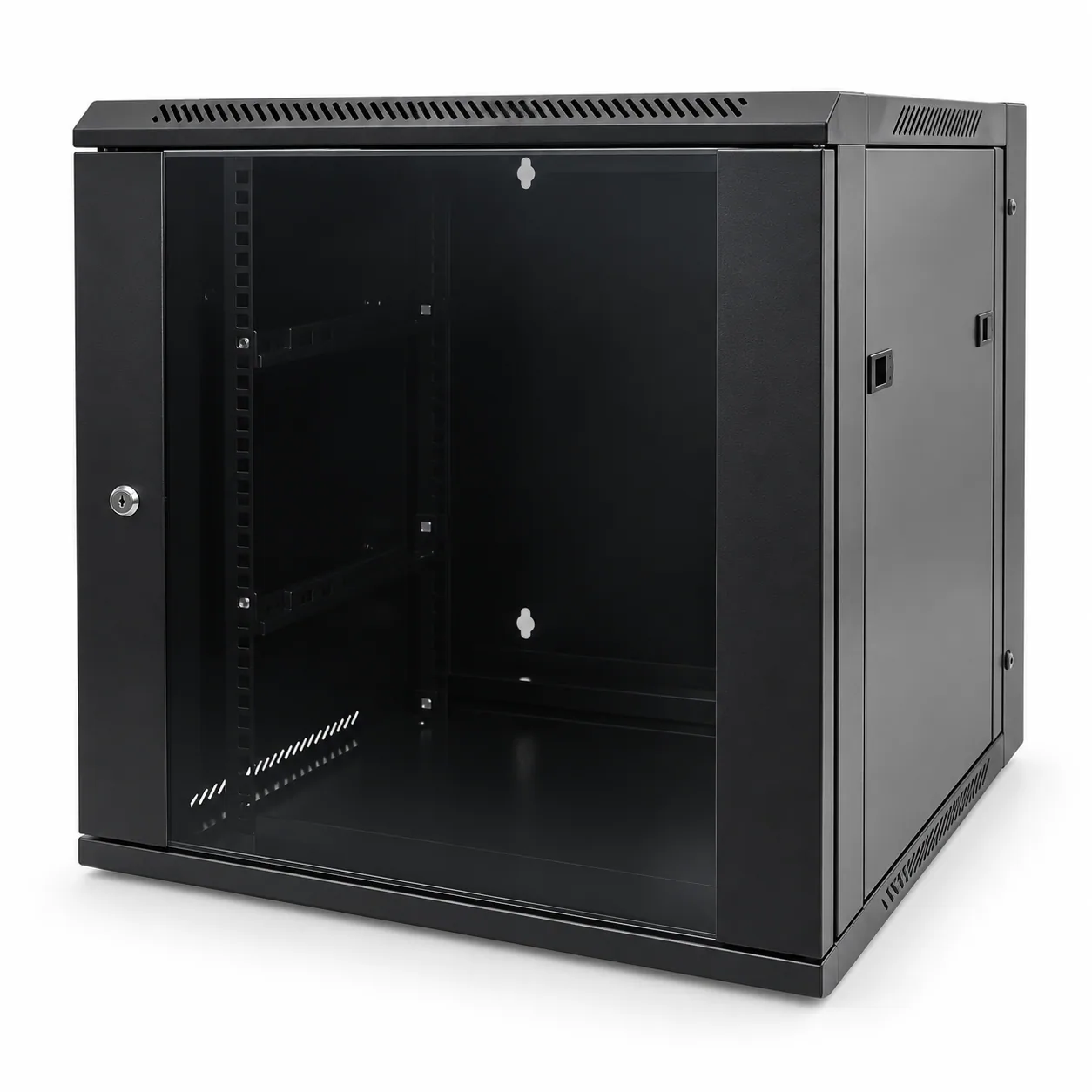 Rack mural 19″ 20 U — profundidad 500 mm, anchura 600 mm, negro