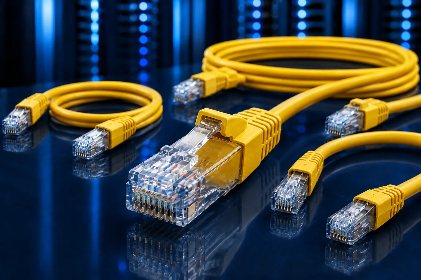 Cordon de brassage FTP CAT6 jaune, 3 m