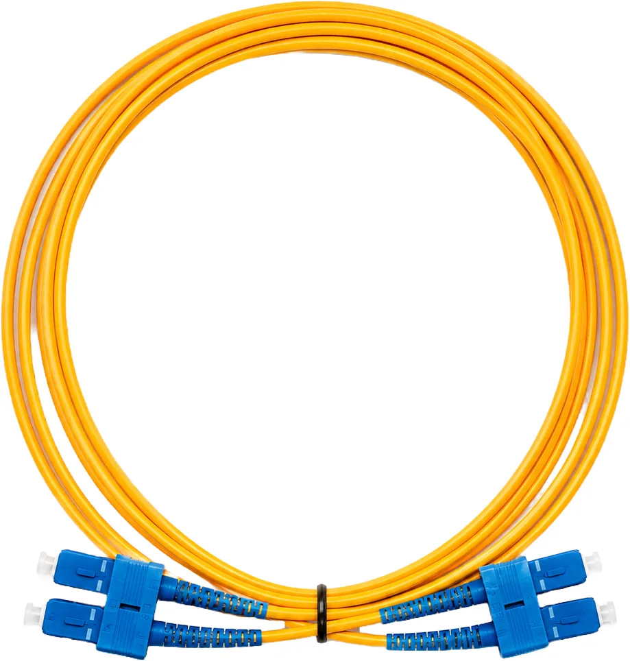 LWL-Patchkabel SC-UPC/SC-UPC OS2 Singlemode Duplex gelb, 2 m