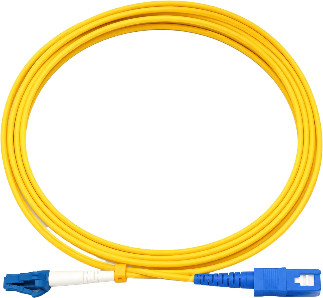 LWL-Patchkabel LC-UPC/SC-UPC OS2 Singlemode Duplex gelb, 3 m