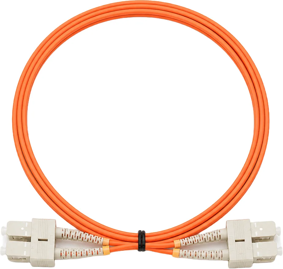 Jarretière optique SC/SC OM2 multimode duplex orange, 2 m