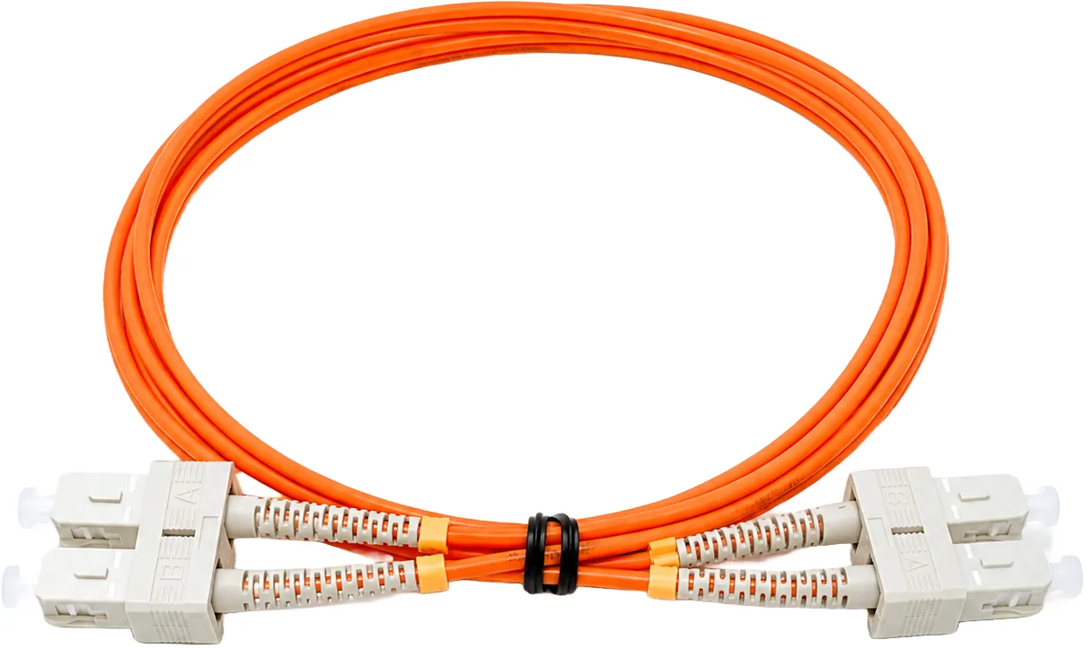 Latiguillo de fibra SC/SC OM2 multimodo dúplex naranja, 5 m