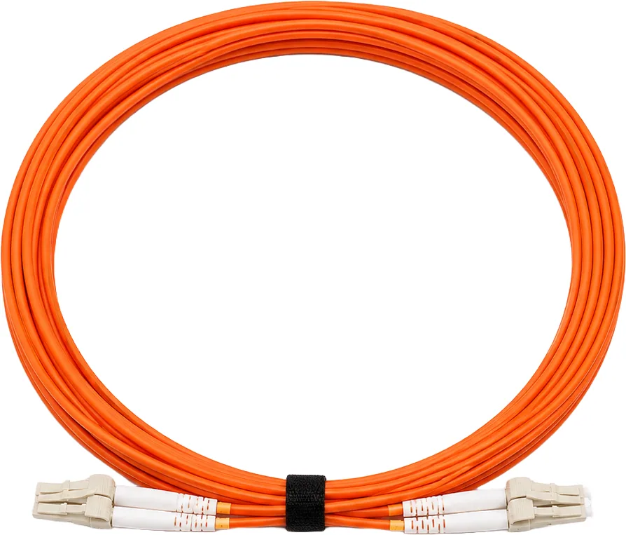 Bretella ottica LC/LC OM2 multimodale duplex arancione, 5 m