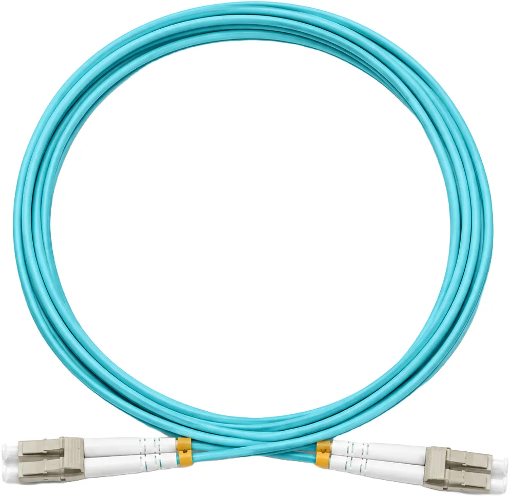 LWL-Patchkabel LC/LC OM3 Multimode Duplex türkis, 3 m