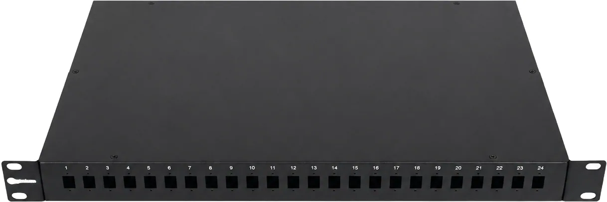 Panneau optique 1 U noir, 24 LC duplex / SC simplex