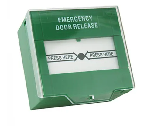 Bouton d'urgence vert avec capot plastique — EB-20G