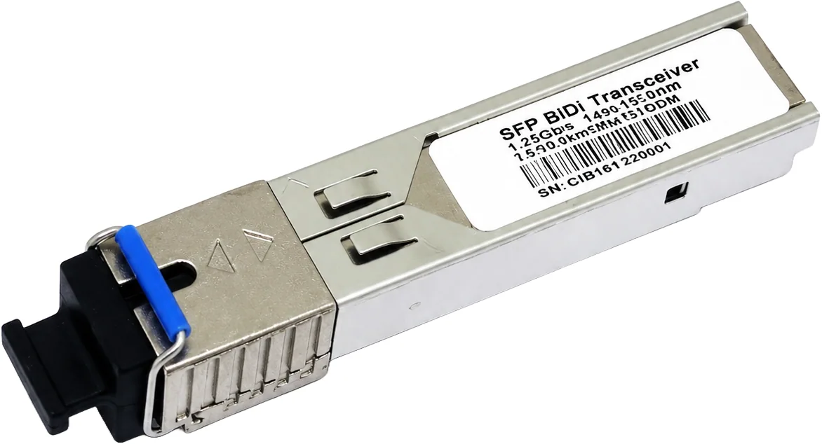 GBIC SC simplex single-mode BiDi 1G at 3 km, 1310 Tx / 1550 Rx
