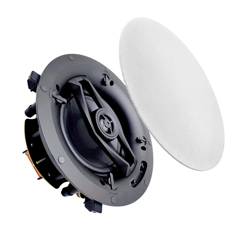 Lautsprecher 6,5″ Deckeneinbau intelligent 8 Ohm, doppeltes Magnetgitter (schwarz und weiß), 170 W