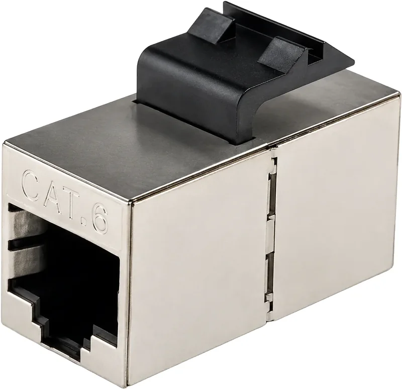 Acoplador para toma de red hembra-hembra FTP CAT6A