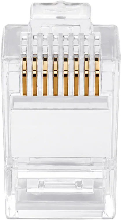 Conector CAT6 sin apantallar UTP de paso (100 uds por caja)