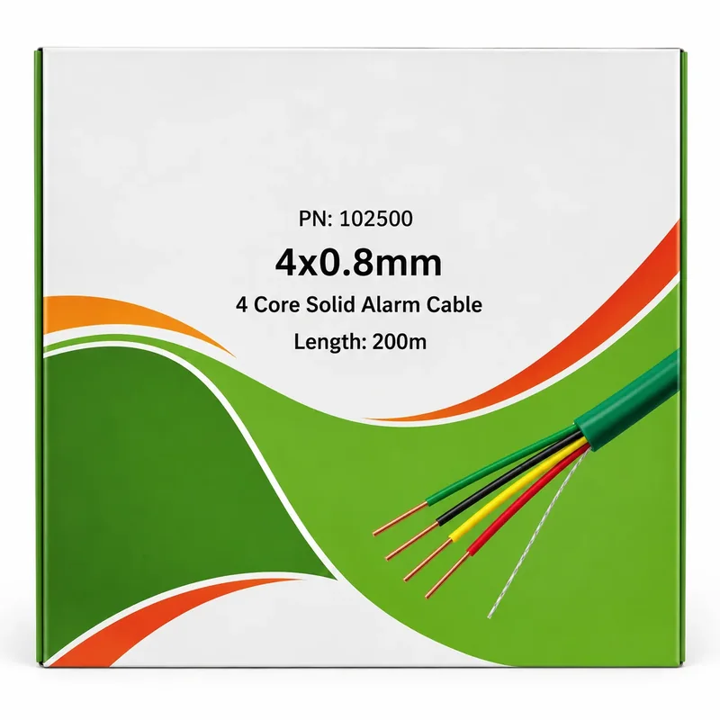 Câble de sonorisation 4×0,8, vert, 200 m