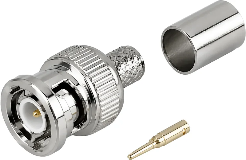 Connecteur BNC 3 pièces pour câble caméras RG6