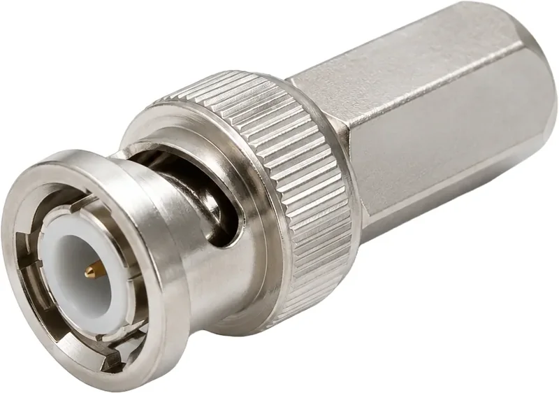 Connecteur BNC monobloc à rotation, pour câble caméras RG59