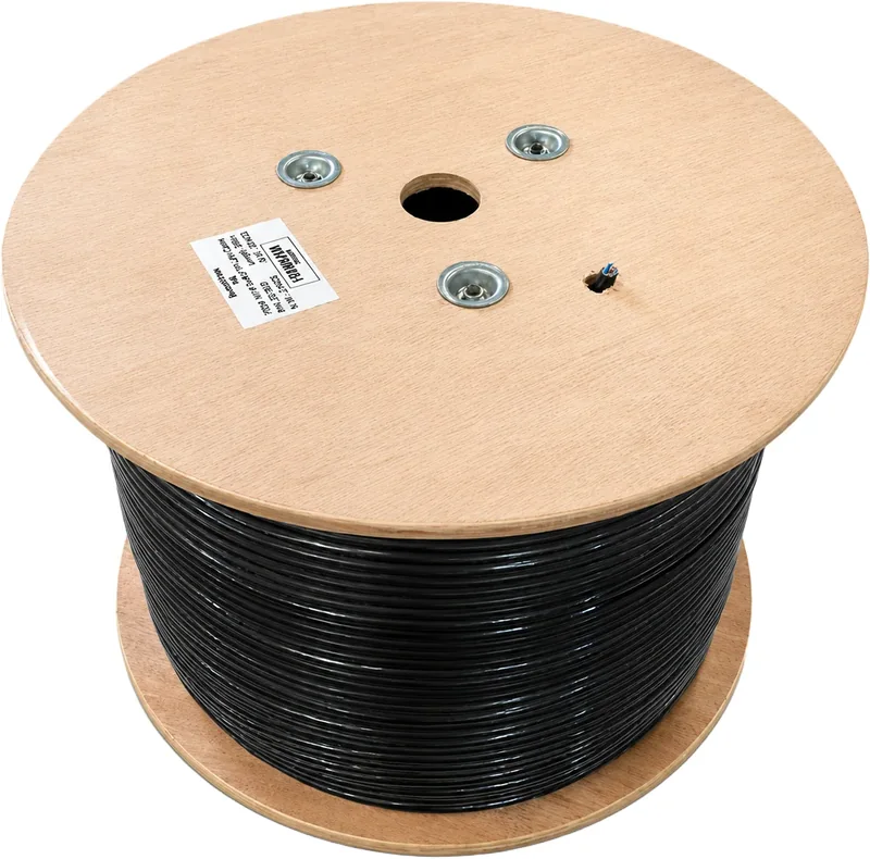 Câble réseau FTP CCAG CAT6 NYY, 100 m, boîte dévidoir