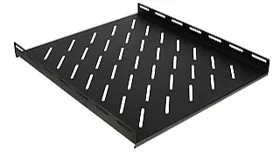 Étagère pour baie et coffret 19″, profondeur 75 cm, largeur 47 cm, noire