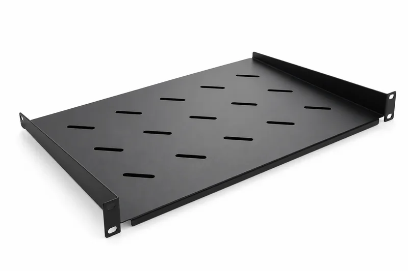 Étagère suspendue pour baie et coffret 19″, profondeur 30 cm, noire