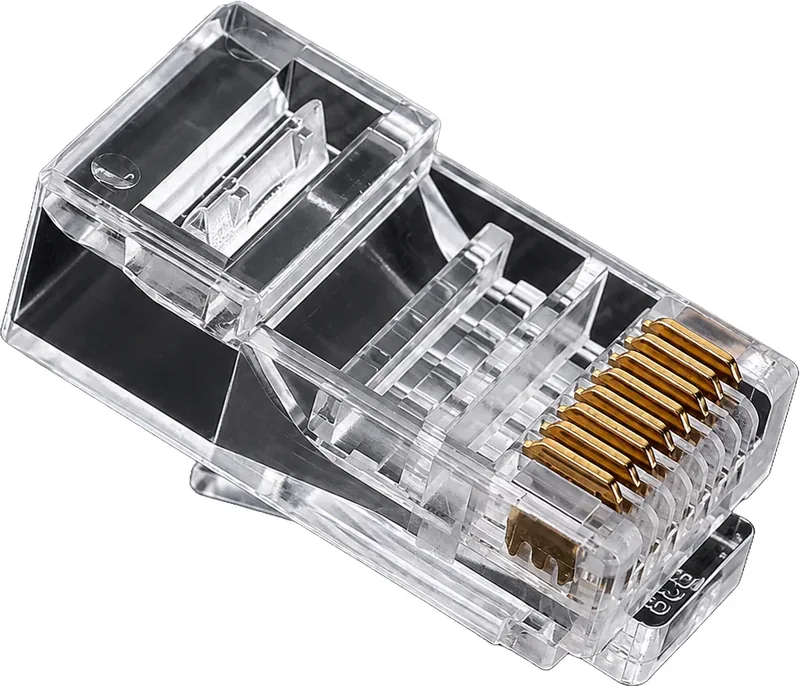 Conector CAT6 sin apantallar UTP para cable de red (100 uds por caja)