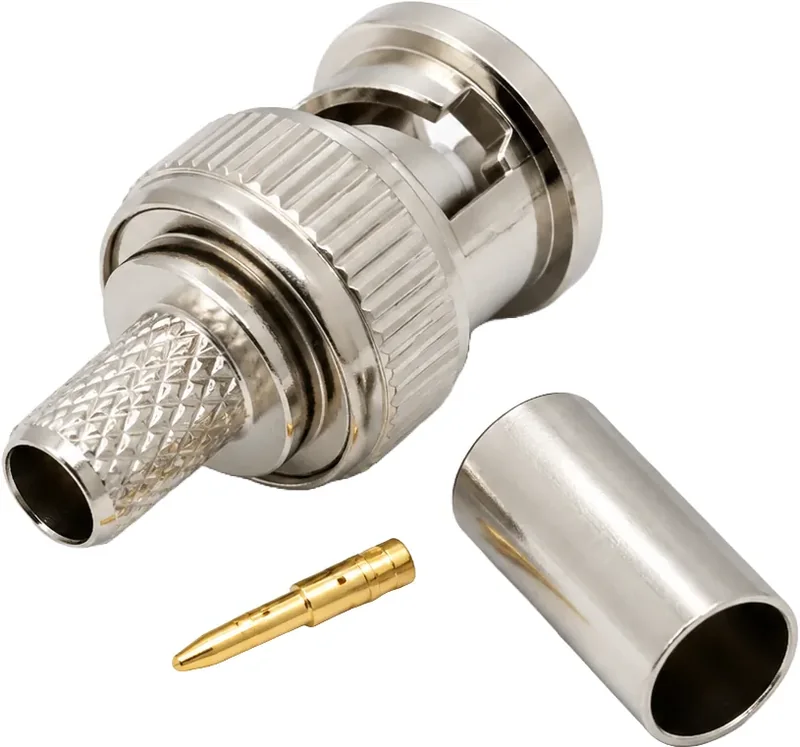 Connecteur BNC 3 pièces pour câble caméras RG59