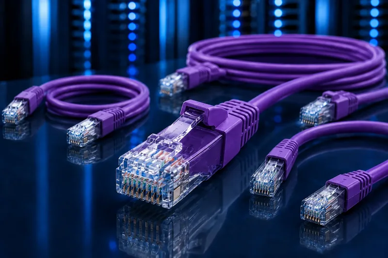 Cordon de brassage FTP CAT6 violet, 5 m