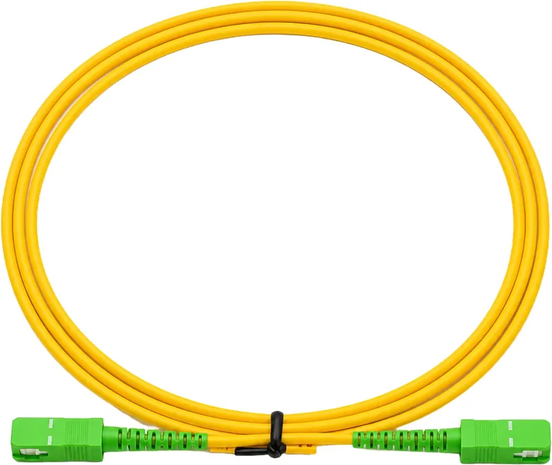Jarretière optique SC-APC/SC-APC OS2 monomode simplex jaune, 1 m