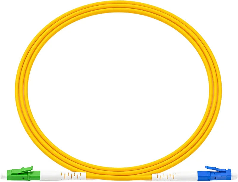 Jarretière optique SC-APC/LC-UPC OS2 monomode simplex G657A2, jaune