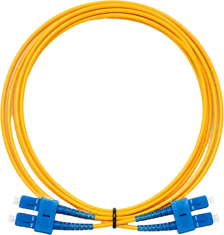 Bretella ottica SC-UPC/SC-UPC OS2 monomodale duplex gialla, 2 m