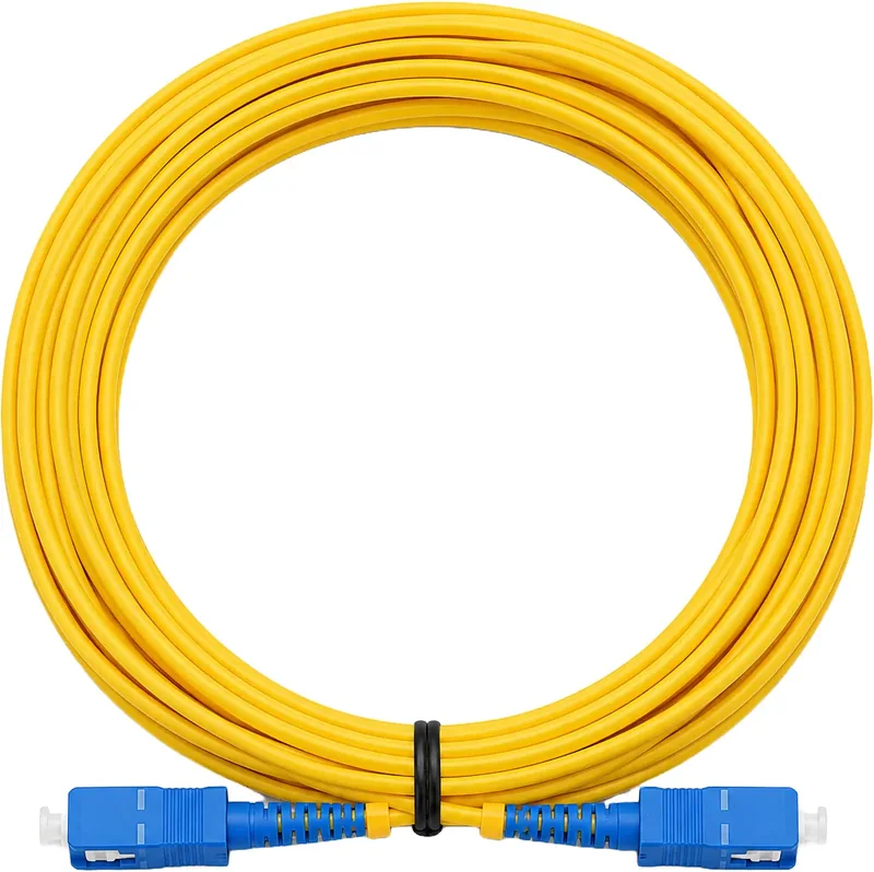 Bretella ottica SC-UPC/SC-UPC OS2 monomodale duplex gialla, 10 m