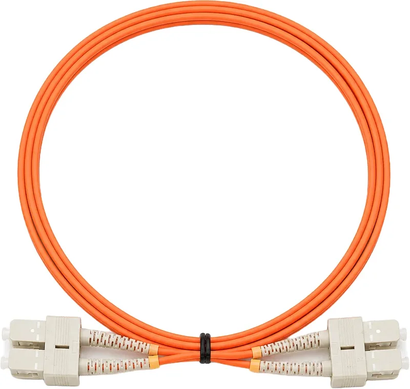 Jarretière optique SC/SC OM2 multimode duplex orange, 2 m