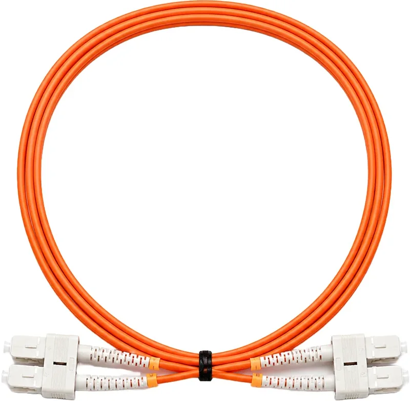 Jarretière optique SC/SC OM2 multimode duplex orange, 10 m