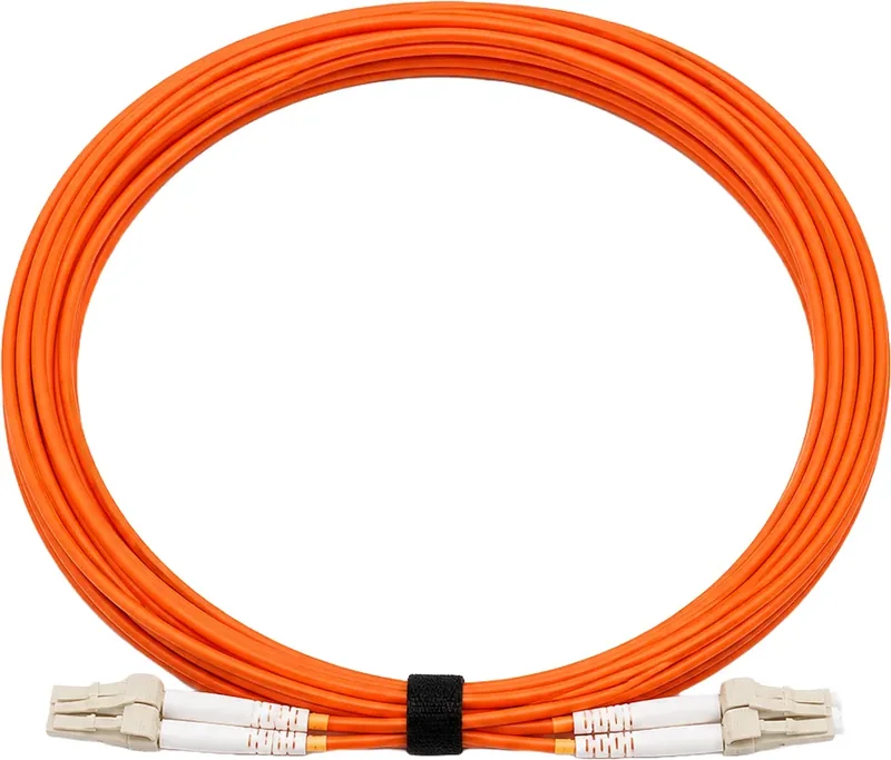 Jarretière optique LC/LC OM2 multimode duplex orange, 5 m