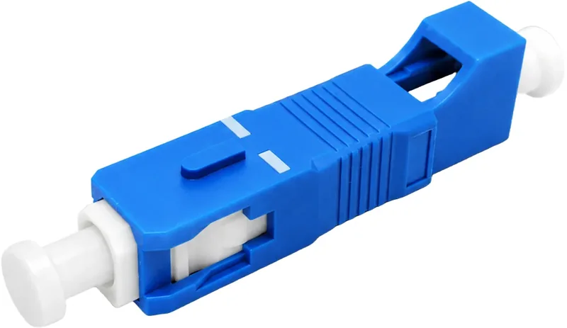 Adaptador óptico LC hembra a SC macho, símplex, monomodo UPC