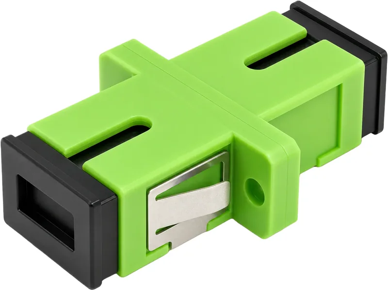 Adaptador para panel óptico SC/APC monomodo símplex