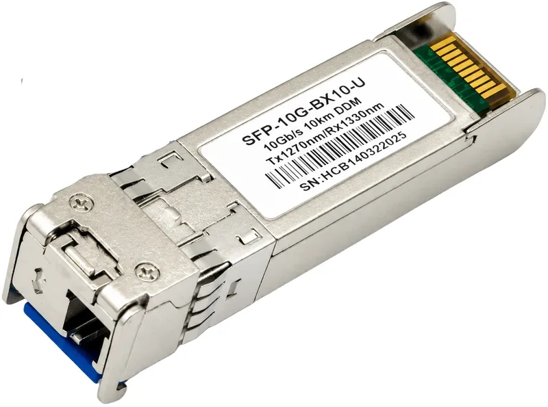GBIC LC simplex single-mode BiDi 10G at 10 km, 1270 Tx / 1330 Rx
